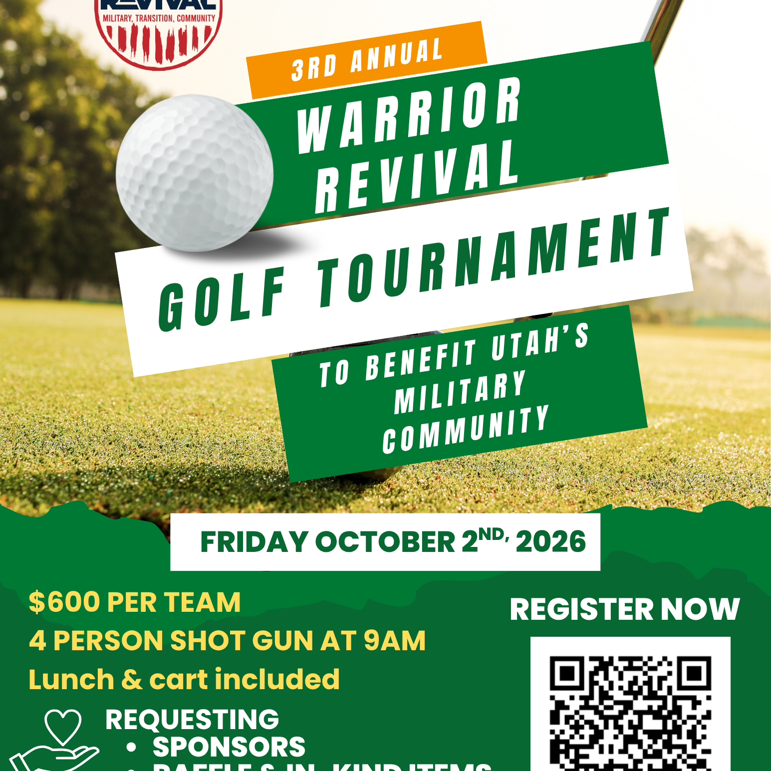 Warrior Revival Golf Fundraiser - logo